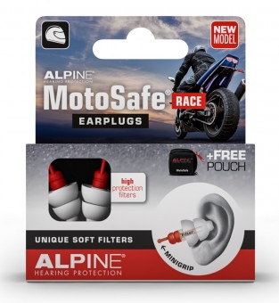 Alpine MotoSafe Race Ear Plugs - Dopuri antifonice pentru motociclisti