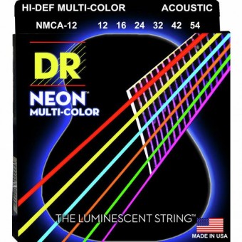 DR Strings Neon Multi NMCA-12
