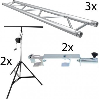 Set de schela de lumini cu stative