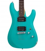 Schecter C-6 Deluxe Satin Aqua