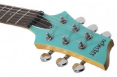 Schecter C-6 Deluxe Satin Aqua