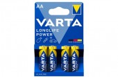 Varta Long Life Power , AA , R6 , 4 Baterii / Set